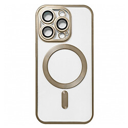 Чехол (накладка) Apple iPhone 15 Pro, Metallic Full Camera Matte, MagSafe, Золотой