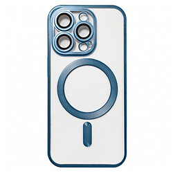 Чохол (накладка) Apple iPhone 15 Pro Max, Metallic Full Camera Matte, MagSafe, Синій