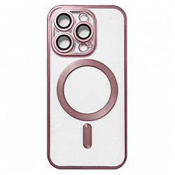 Чохол (накладка) Apple iPhone 15 Pro Max, Metallic Full Camera Matte, MagSafe, Рожевий