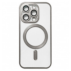 Чохол (накладка) Apple iPhone 15 Pro Max, Metallic Full Camera Matte, Titan, MagSafe, Сірий