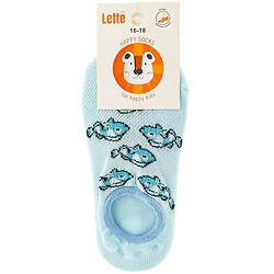 Шкарпетки-сліди дитячі сітка Lette, 16-18 см в асортименті