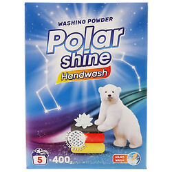 Порошок для ручной стирки безфосфатный Polar Shine Универсальный 400 г
