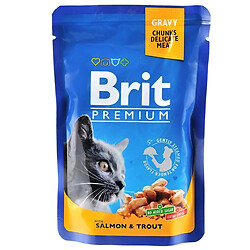 Корм для кошек Brit Premium Лосось и форель пауч 100 г