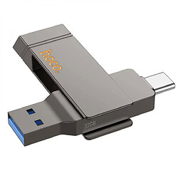 USB Flash Hoco UD15 Clever, 32 Гб., Сірий