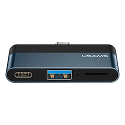 USB Hub Usams US-SJ491, Чорний