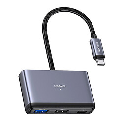 USB Hub Usams US-SJ627, Сірий
