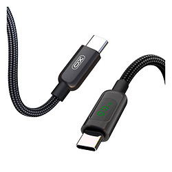 USB кабель XO NB-Q203B, Type-C, 1.0 м., Чорний