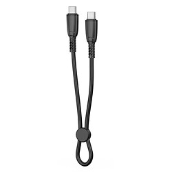 USB кабель XO NB-Q248B Suluo, Type-C, 0.25 м., Чорний