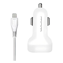 АЗУ WUW T51, MicroUSB, З кабелем, 2.4 A, Білий