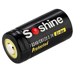 Аккумулятор Soshine Protected CR123A/16340