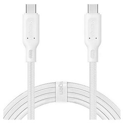 USB кабель Spigen 000CA25703, Type-C, 1.5 м., Білий
