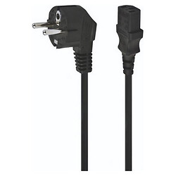 Сетевой кабель питания Maxxter CL-22-6, 1.8 м., Черный
