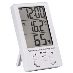 Цифровий термометр/гігрометр/годинник TA308