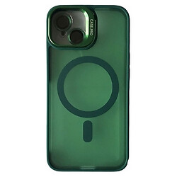Чохол (накладка) Apple iPhone 13, Matte Fortable Camera Lens, Dark Green, MagSafe, Зелений
