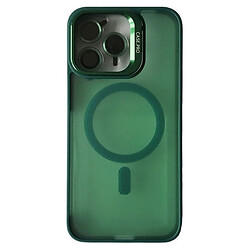 Чохол (накладка) Apple iPhone 14 Pro, Matte Fortable Camera Lens, Dark Green, MagSafe, Зелений