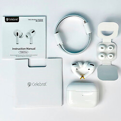 Bluetooth-гарнитура Celebrat T300 Pro, Стерео, Белый - № 5