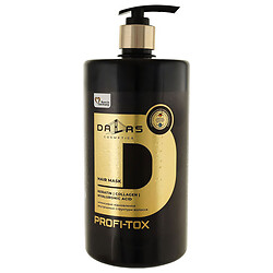 Маска для волос Dalas PROFI-TOX Кератин коллаген гиалуроновая кислота, дозатор 850 мл