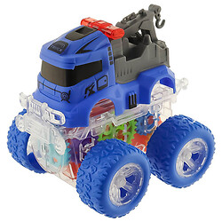 Машинка игрушечная пластиковая прозрачная с шестернями