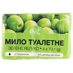 Мило тверде туалетне Lovit Зелене яблуко 280 г