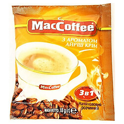 Напій кавовий розчинний 3 в 1 MacCoffee з ароматом айріш, крім упаковки 20 шт х 18 г