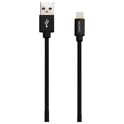 USB кабель Canyon CNS-MFIC3B Apple iPhone 15 Plus / iPhone 15 Pro Max / iPhone 15 / iPhone 15 Pro / iPhone SE 2022 / iPhone 14 Pro Max / iPhone 14 Plus / iPhone 14 Pro / iPhone 14 / iPhone 13 Pro / iPhone 13 Mini / iPhone 13, Lightning, 1.0 м., Черный