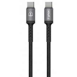 USB кабель T-PHOX APACE T-CC833, Type-C, 1.0 м., Чорний