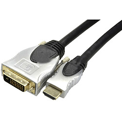 Кабель HDMI-DVI Hi-Fi (8м), Чорний