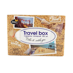 Серветки паперові косметичні Silken Travel Box двошарові