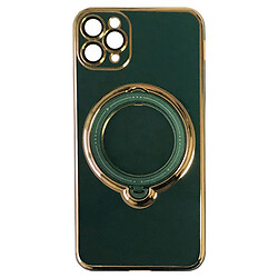 Чохол (накладка) Apple iPhone 11 Pro, Glitter Shining Holder, MagSafe, Зелений