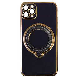 Чохол (накладка) Apple iPhone 11 Pro Max, Glitter Shining Holder, MagSafe, Фіолетовий