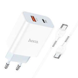 СЗУ Hoco C97A, Type-C, З кабелем, Білий