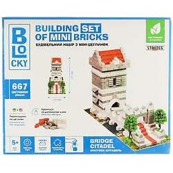 Набор для творчества детский BLOCKY Мостовая Цитадель из мини-кирпичей