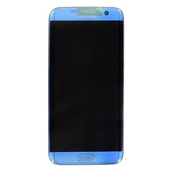 Дисплей (екран) Samsung G935 Galaxy S7 Edge Duos / G935FD Galaxy S7 EDGE Duos, З сенсорним склом, З рамкою, Amoled, Синій