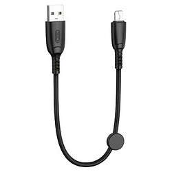 USB кабель XO NB247, MicroUSB, 0.25 м., Чорний