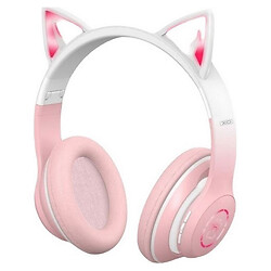 Bluetooth-гарнитура XO BE38 Cats Ear, Стерео, Розовый