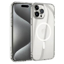 Чохол (накладка) Apple iPhone 15, Hoco Amber AS3, MagSafe, Прозорий