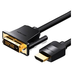 Кабель Vention ABFBJ, DVI, HDMI, 5.0 м., Чорний