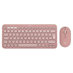 Клавиатура и мышь Logitech Pebble 2 Combo, Розовый