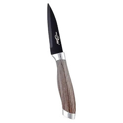 Нож кухонный металлический черный 3,5"