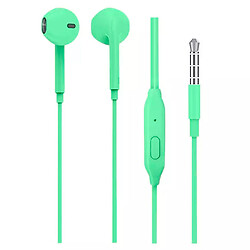 Навушники Denmen DR01, З мікрофоном, Зелений