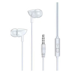 Навушники Remax RM-106 Wired, З мікрофоном, Білий