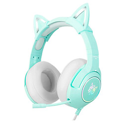 Навушники Onikuma K9 Cat Ears, З мікрофоном, М'ятний