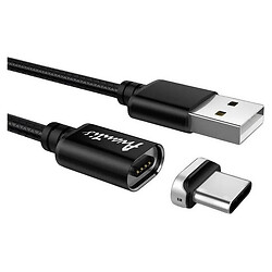 USB кабель Avantis AC95t MagJet, Type-C, 1.0 м., Чорний