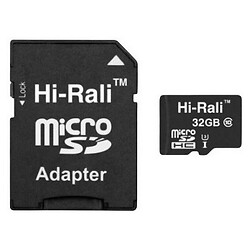 Карта памяти Hi-Rali MicroSDXC UHS-3, 32 Гб., Черный