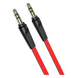 AUX кабель Borofone BL6, 2.0 м., 3.5 мм., Красный