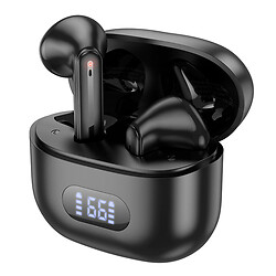 Bluetooth-гарнитура Borofone BW53 Elegant, Стерео, Черный