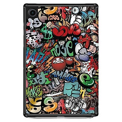 Чехол (книжка) Samsung X200 Galaxy Tab A8 10.5 2021 / X205 Galaxy Tab A8 10.5 2021, BeCover Smart, Graffiti, Рисунок