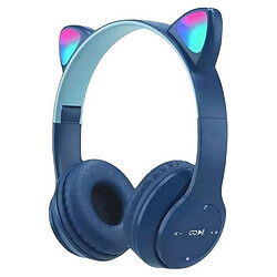 Bluetooth-гарнитура Cat Ear P47M, Стерео, Синий