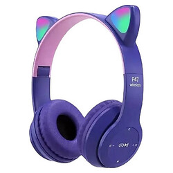 Bluetooth-гарнітура Cat Ear P47M, Стерео, Фіолетовий