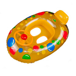 Круг-лодочка детская надувная Автомобиль с рулем цвета в ассортименте